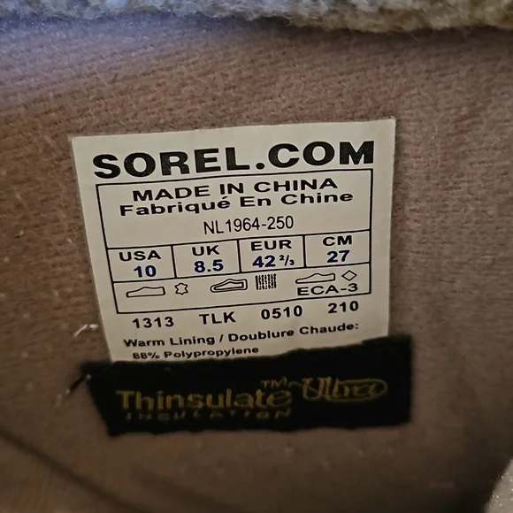 Sorel Waterfall Waterproof Tan Leather Boots - Picture 6 of 8